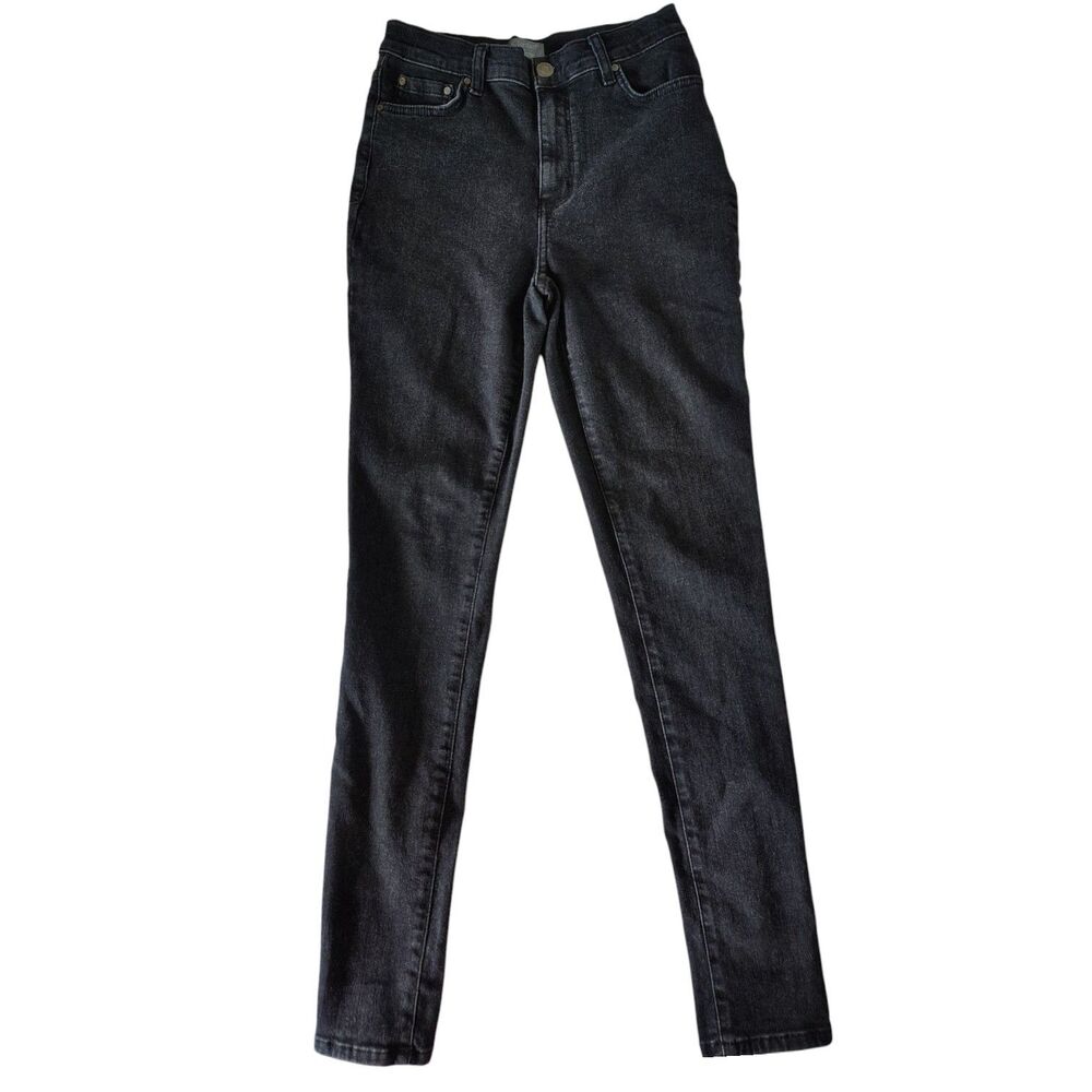 K. Jordan High-rise Black Stretch Denim Skinny Jeans Size 6 Women's
